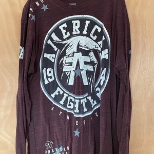 American Fighter 2XL long sleeve t-shirt like new